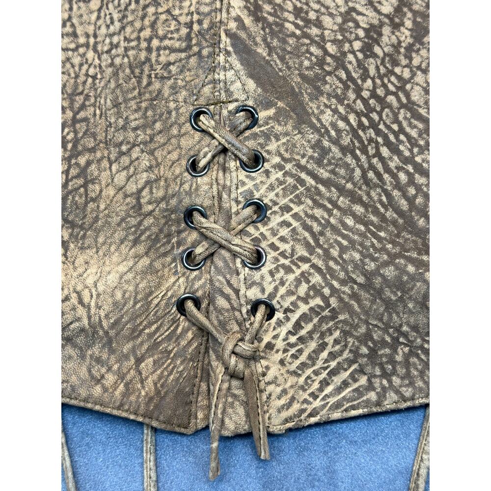 Vintage 1980’s Echtes Leder German Distressed Leather Jacket Size EU 40/US 8-10 - Picture 12 of 13